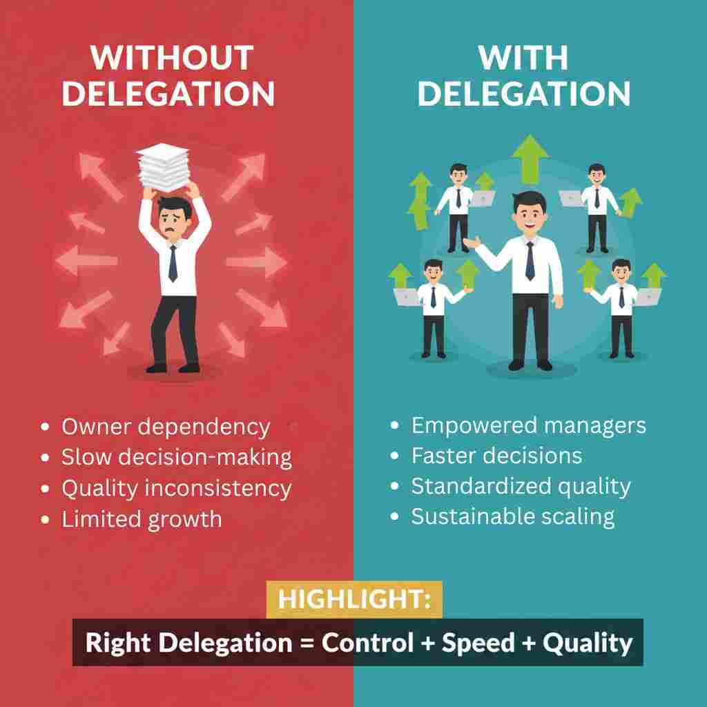 Delegation in Plywood Manufacturing