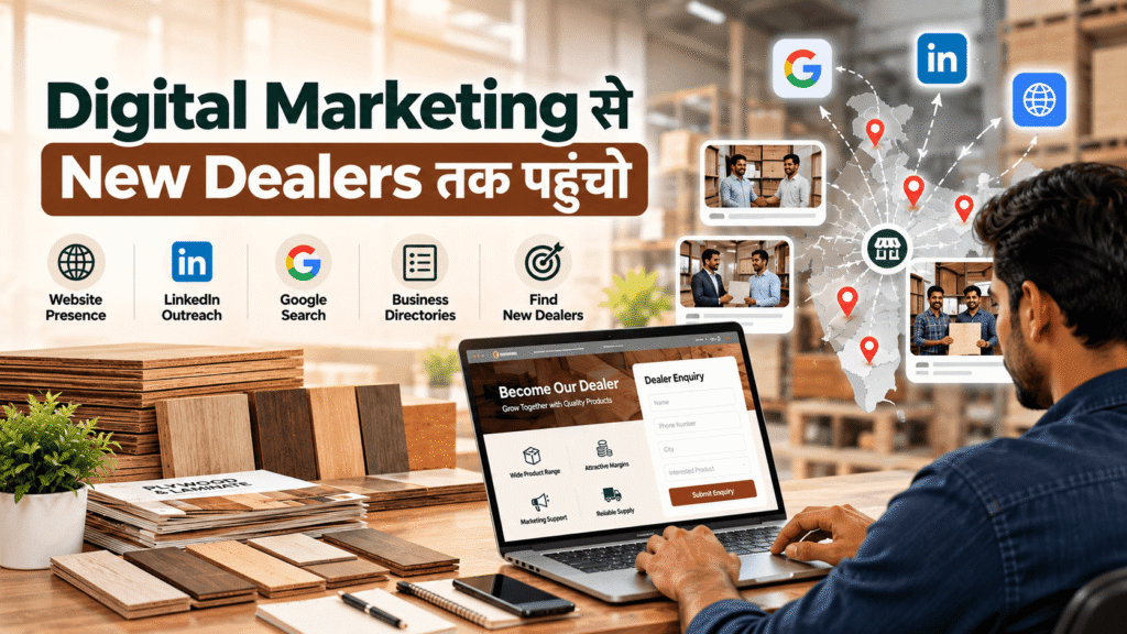 Digital marketing strategies to attract new dealers and distributors through websites, LinkedIn, and Google Search